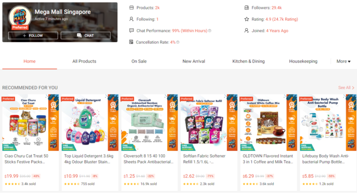 Shopee Mega Mall Pets and Household Items